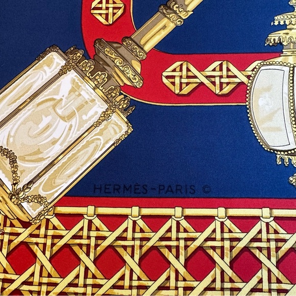 SOLD Authentic Hermes Scarf - Feux De Route - Picture 3 of 12